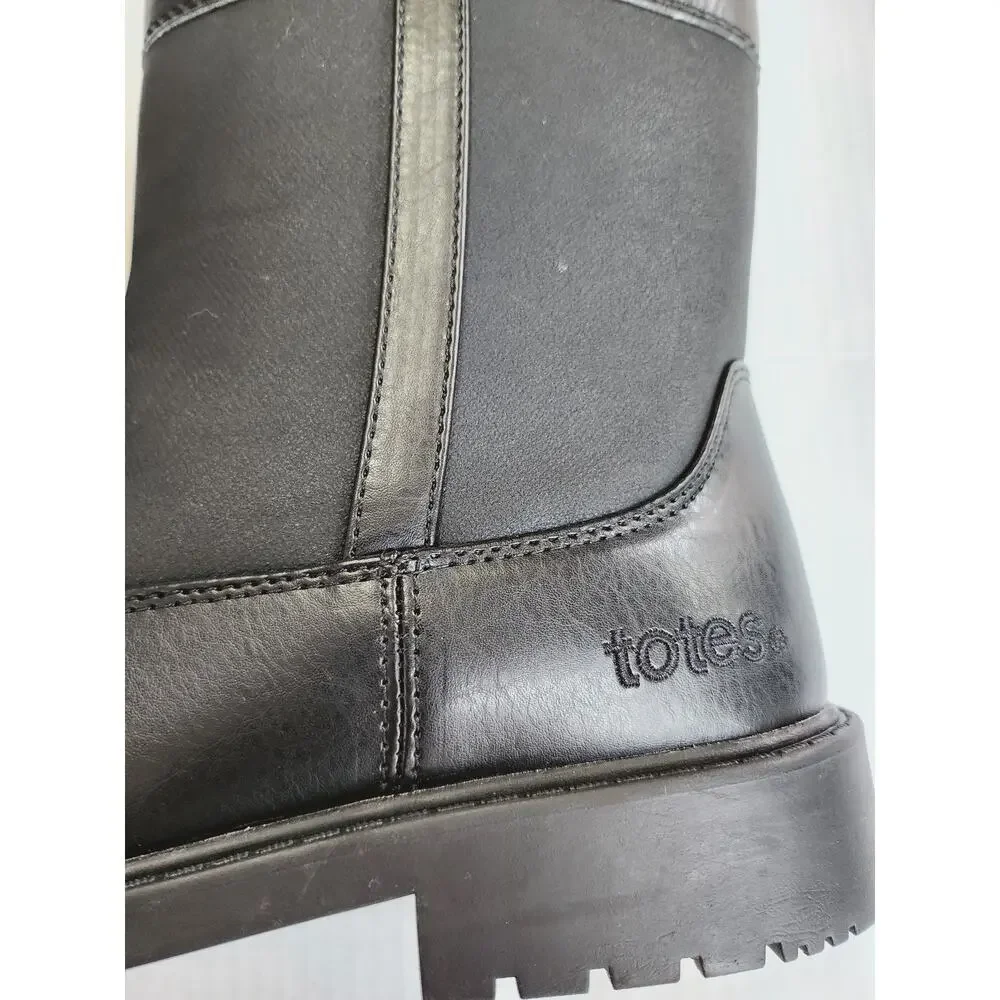 Men Size 11.5 Wide TOTES Stadium Waterproof Side Zip Winter Boots Snow Rain New